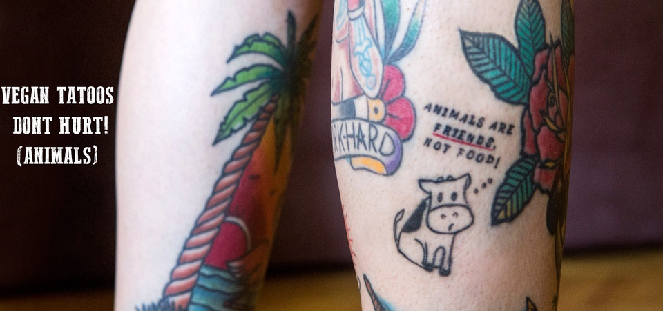 Colorful vegan tattoo by Taste of Ink Tattoo Studio